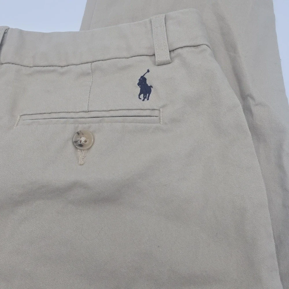 Polo Ralph Lauren Chino Pants Boys‎ Size 12 Khaki Preppy Uniform Classic
